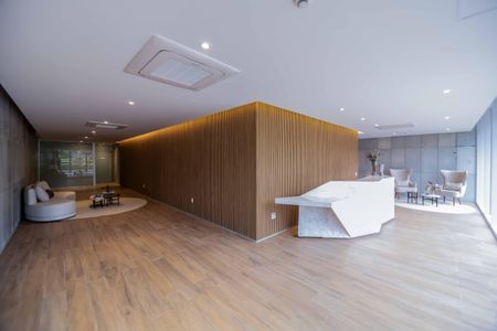 Studio para alugar com 35m², 1 quarto e 1 vaga Studio para alugar com 35m², 1 quarto e 1 vagaHall de entrada