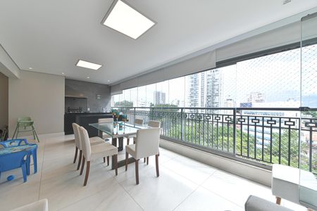 Varanda de apartamento para alugar com 3 quartos, 137m² em Chácara Santo Antônio, São Paulo