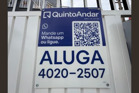Studio para alugar com 36m², 1 quarto e 1 vagaPlaquinha instalada COD CEQH-3