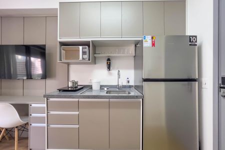 Cozinha de kitnet/studio à venda com 1 quarto, 27m² em Vila Mariana, São Paulo
