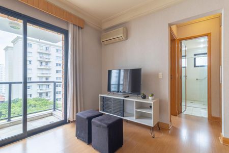 Sala de apartamento à venda com 1 quarto, 45m² em Moema, São Paulo