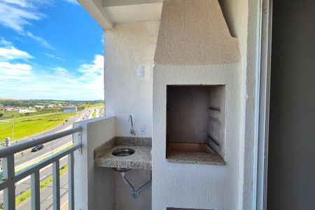 Varanda da Sala  de apartamento à venda com 2 quartos, 56m² em Cidade Satélite Íris, Campinas