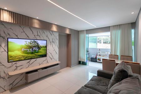 Sala de apartamento à venda com 2 quartos, 118m² em Cabral, Contagem