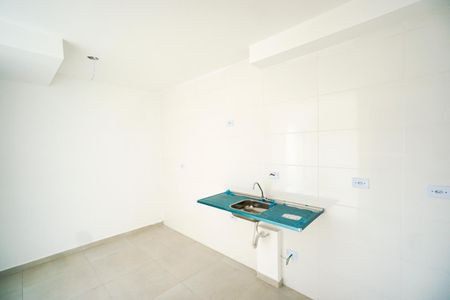 Sala e cozinha de apartamento à venda com 1 quarto, 30m² em Vila Carrão, São Paulo