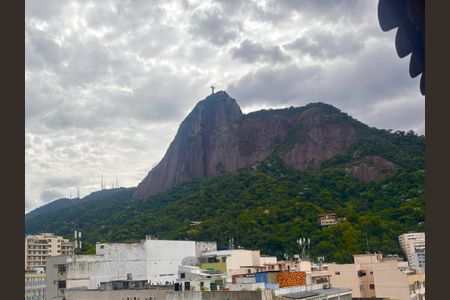 Sala - vista para o Cristo Redentor de apartamento à venda com 3 quartos, 127m² em Botafogo, Rio de Janeiro