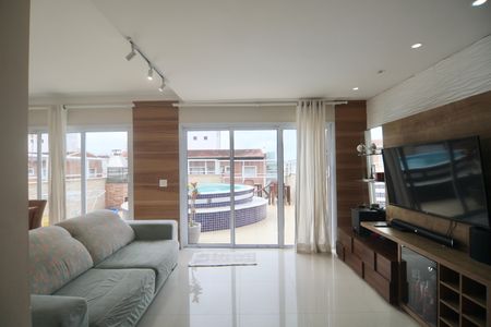 Sala de apartamento para alugar com 3 quartos, 240m² em Portal Guaruja, Guarujá