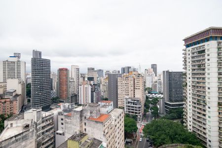 Sala - Vista de apartamento para alugar com 1 quarto, 25m² em Bela Vista, São Paulo