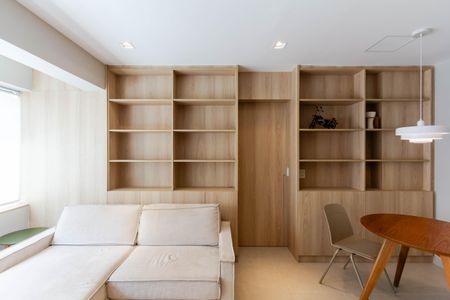 Sala/Cozinha de apartamento para alugar com 1 quarto, 44m² em Itaim Bibi, São Paulo