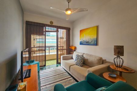 Sala de apartamento para alugar com 2 quartos, 86m² em Balneario Guarujá, Guarujá