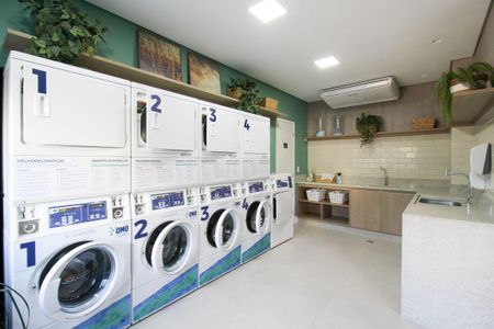 Studio para alugar com 27m², 1 quarto e sem vagaLavanderia