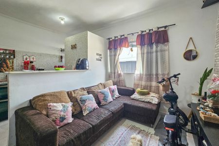 Sala de apartamento para alugar com 1 quarto, 35m² em Jardim Helena Maria, Guarujá