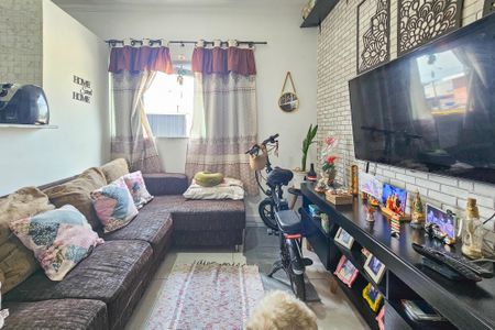 Sala de apartamento para alugar com 1 quarto, 35m² em Jardim Helena Maria, Guarujá