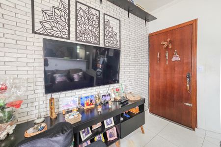 Sala de apartamento para alugar com 1 quarto, 35m² em Jardim Helena Maria, Guarujá