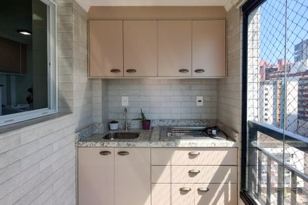 Varanda da sala de apartamento para alugar com 1 quarto, 62m² em Guilhermina, Praia Grande