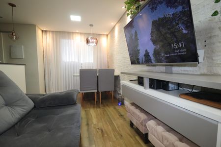 Sala de apartamento para alugar com 2 quartos, 52m² em Vila João Ramalho, Santo André