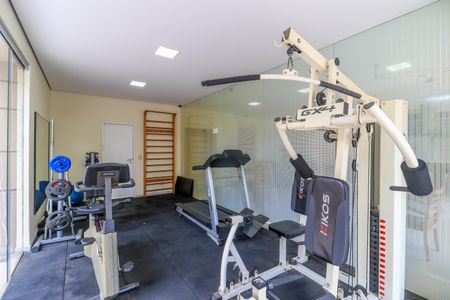 Apartamento para alugar com 55m², 1 quarto e 1 vaga Apartamento para alugar com 55m², 1 quarto e 1 vagaÁrea comum - Academia