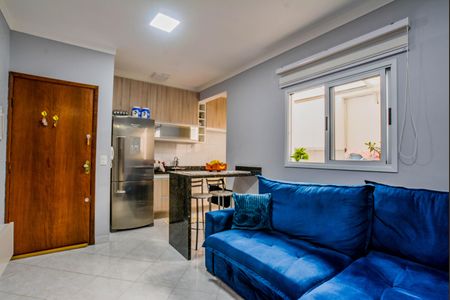 Sala de apartamento à venda com 2 quartos, 55m² em Parque Capuava, Santo André