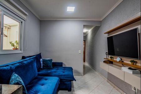 Sala de apartamento à venda com 2 quartos, 55m² em Parque Capuava, Santo André