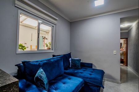 Sala de apartamento à venda com 2 quartos, 55m² em Parque Capuava, Santo André