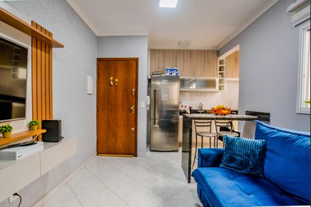 Sala de apartamento à venda com 2 quartos, 55m² em Parque Capuava, Santo André