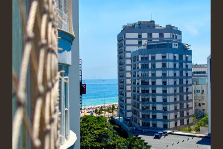 Sala - vista para a praia de apartamento à venda com 3 quartos, 102m² em Ipanema, Rio de Janeiro