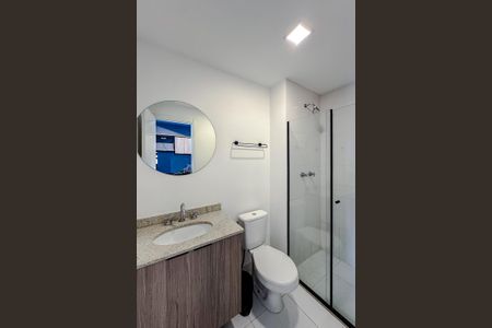 Banheiro Social de kitnet/studio para alugar com 1 quarto, 33m² em Belenzinho, São Paulo