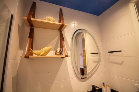 Banheiro de kitnet/studio à venda com 1 quarto, 25m² em Jardim das Acacias, São Paulo