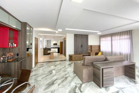 Sala de apartamento à venda com 4 quartos, 200m² em Gutierrez, Belo Horizonte