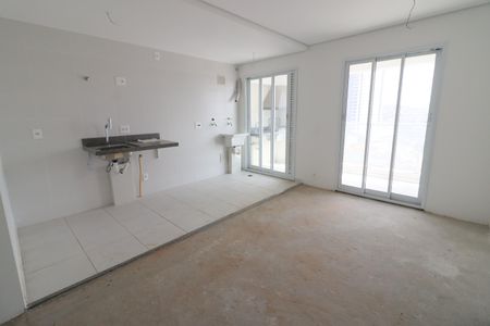 Sala/Cozinha de apartamento à venda com 2 quartos, 54m² em Rochdale, Osasco