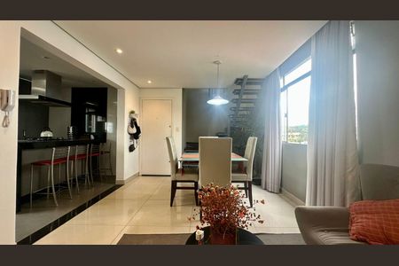 Sala de apartamento à venda com 3 quartos, 140m² em Dona Clara, Belo Horizonte