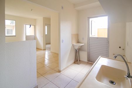 Cozinha e Área de Serviço de apartamento para alugar com 2 quartos, 50m² em Colina de Indaiatuba, Indaiatuba