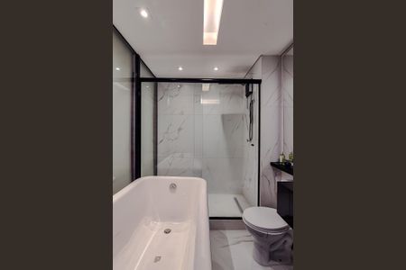 Banheiro de apartamento à venda com 1 quarto, 34m² em Barra Funda, São Paulo