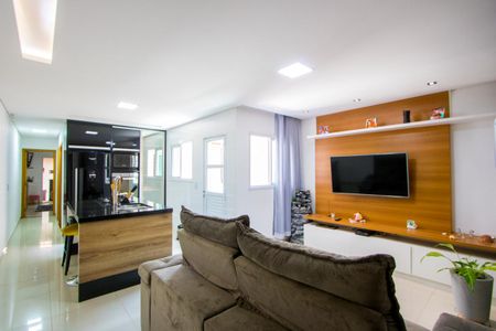Sala de apartamento à venda com 2 quartos, 120m² em Vila Marina, Santo André