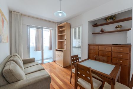 Sala de apartamento para alugar com 1 quarto, 34m² em Bela Vista, São Paulo