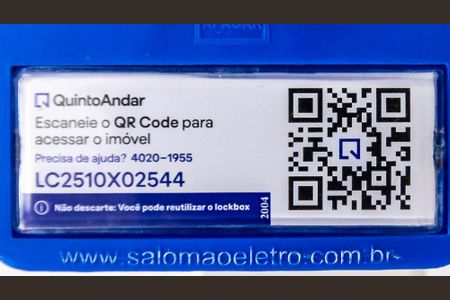 Apartamento para alugar com 40m², 2 quartos e sem vagaÁrea comum - QR Code da lockbox