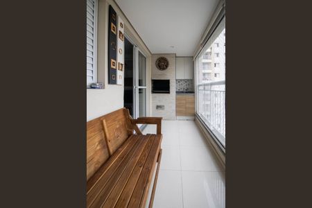 Varanda Gourmet  de apartamento à venda com 3 quartos, 92m² em Jardim Henriqueta, Taboão da Serra