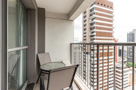 Varanda do Studio de kitnet/studio para alugar com 1 quarto, 39m² em Consolação, São Paulo