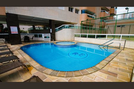 Área comum - Piscina de apartamento para alugar com 1 quarto, 56m² em Aviação, Praia Grande