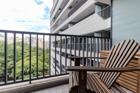 Studio para alugar com 24m², 1 quarto e sem vagaVaranda