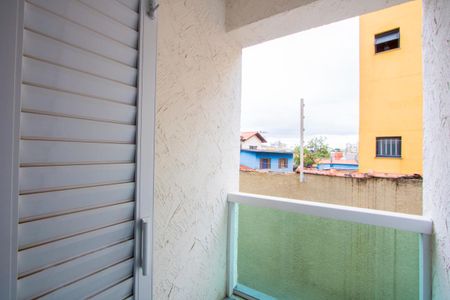 Varanda do quarto 1 de apartamento para alugar com 2 quartos, 55m² em Parque Industriario, Santo André