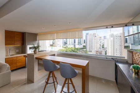 Varanda da Sala de apartamento para alugar com 3 quartos, 128m² em Vila da Serra, Nova Lima