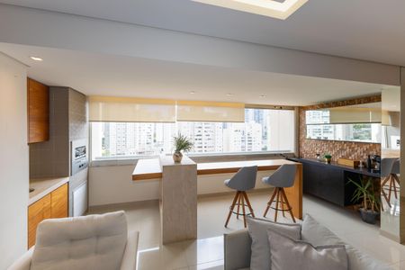 Varanda da Sala de apartamento para alugar com 3 quartos, 128m² em Vila da Serra, Nova Lima