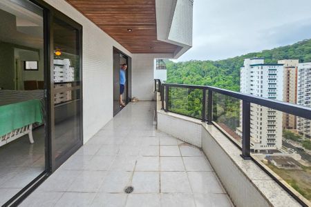 varanda de apartamento para alugar com 3 quartos, 140m² em Barra Funda, Guarujá