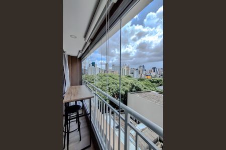 Varanda da Sala de kitnet/studio para alugar com 1 quarto, 30m² em Liberdade, São Paulo