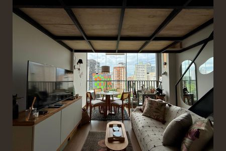 Sala  de apartamento à venda com 1 quarto, 30m² em Jardim das Acacias, São Paulo