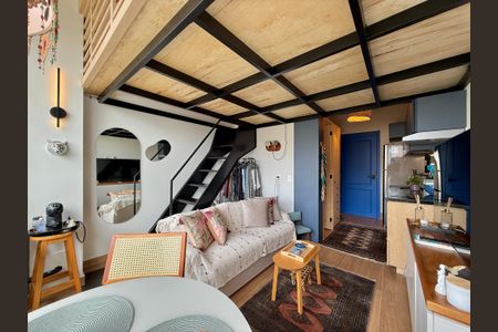 Sala  de apartamento à venda com 1 quarto, 30m² em Jardim das Acacias, São Paulo