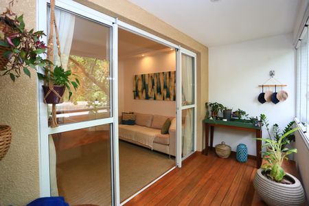 Varanda da Sala de apartamento à venda com 3 quartos, 98m² em Vila Andrade, São Paulo