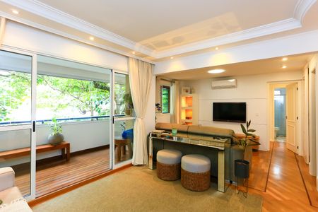 Sala  de apartamento à venda com 3 quartos, 98m² em Vila Andrade, São Paulo