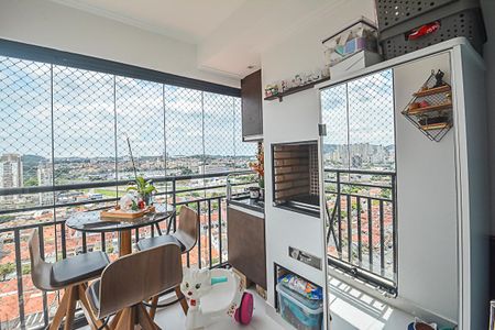 Varanda gourmet de apartamento à venda com 2 quartos, 58m² em Vila Goncalves, São Bernardo do Campo