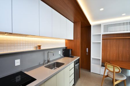 Studio à venda com 33m², 1 quarto e 1 vagacozinha